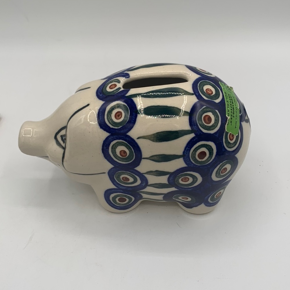 Polish Pottery Piggy Bank